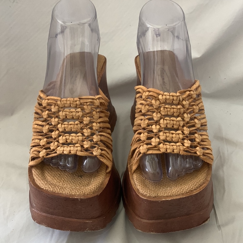 90’s/Y2K Vintage Chunky Platform Sandals/Mules - Picture 3 of 10